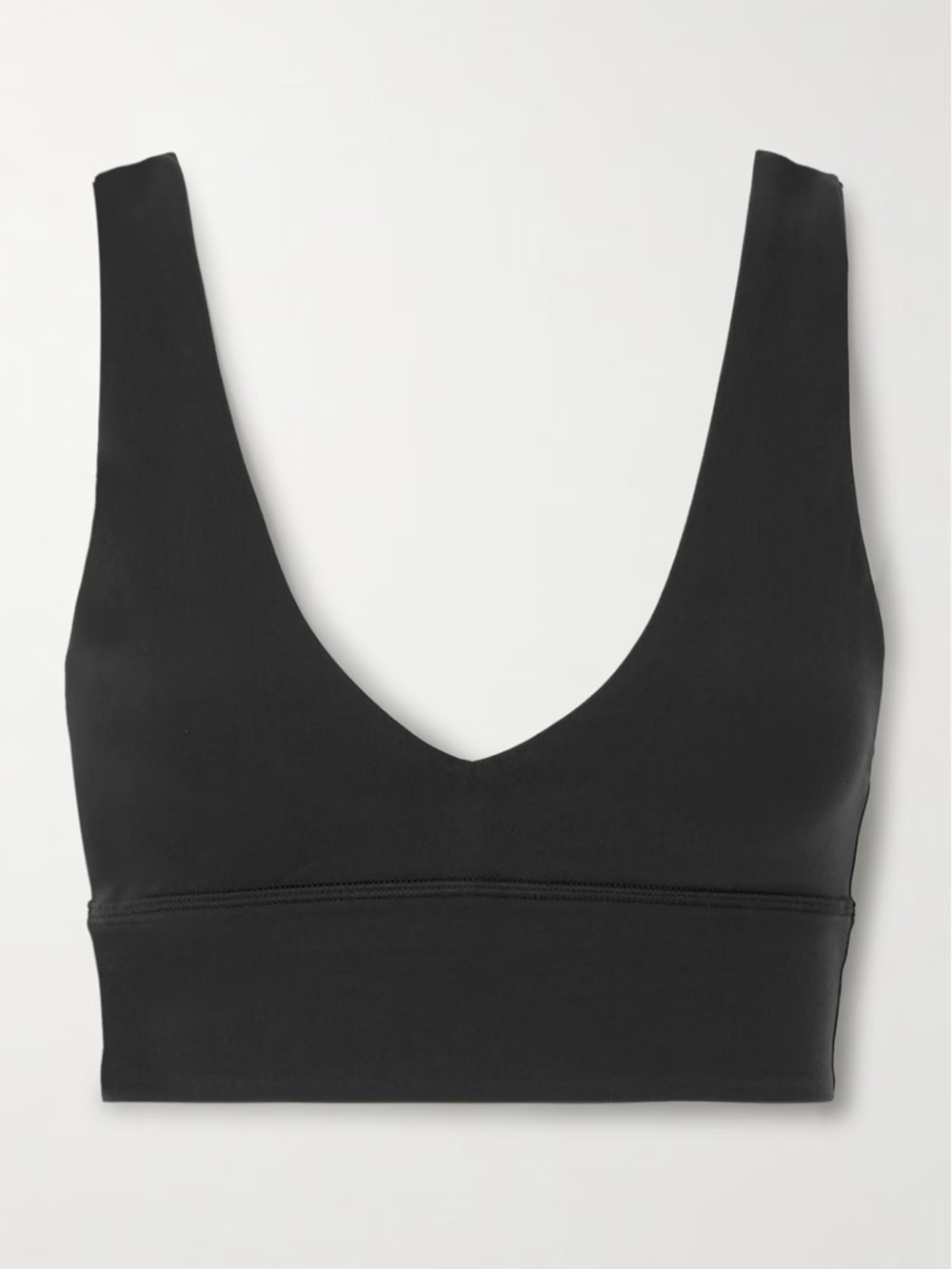 Lululemon Align V Neck Bra Light Support A/B Cup Sports Bra Black Size 6